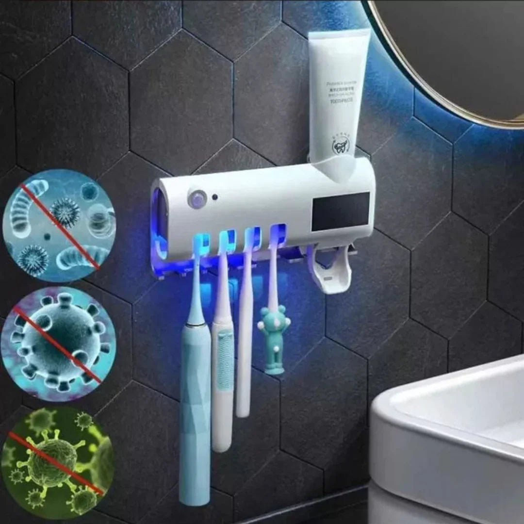Kit Baño Higiénico: Ducha de Alta Presión + Esterilizador de Cepillos