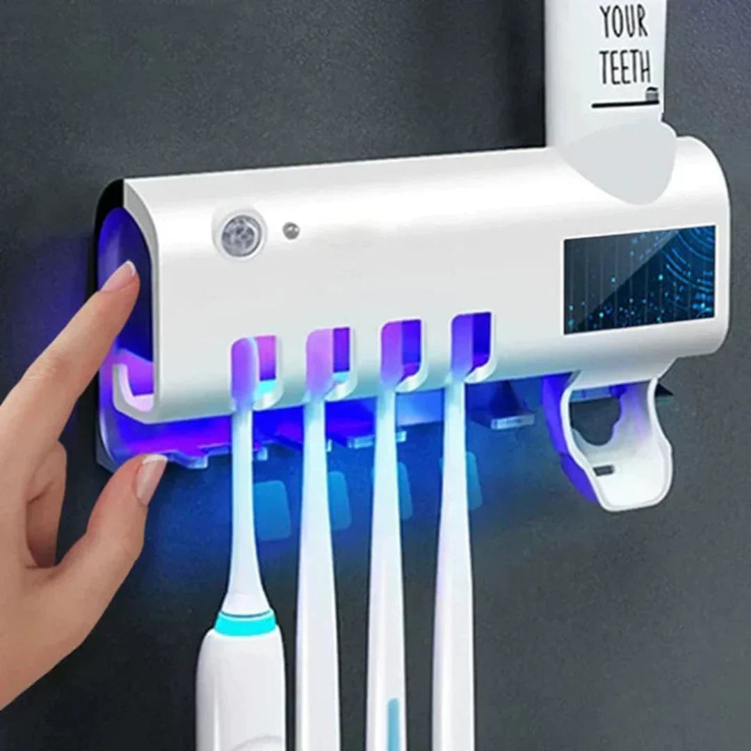 Kit Baño Higiénico: Ducha de Alta Presión + Esterilizador de Cepillos