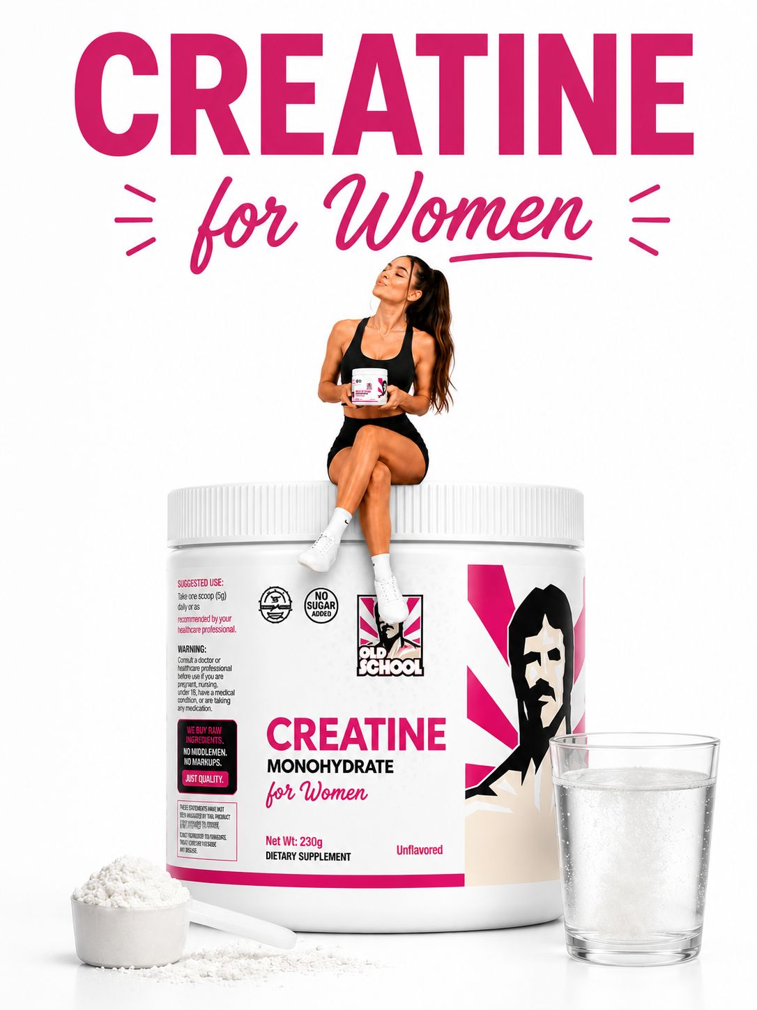 Creatina con colágeno para mujer