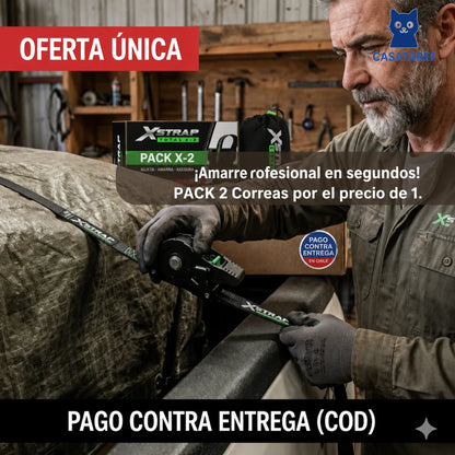 PACK 2: Correa Automática Retráctil – Ajuste Rápido – Sujeta tu carga firme y segura en segundos