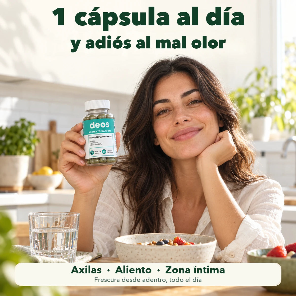 DEOS 1 cápsula al día y adiós al mal olor