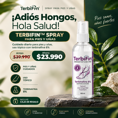 TerbiFin™ - Spray para hongos en pies y uñas